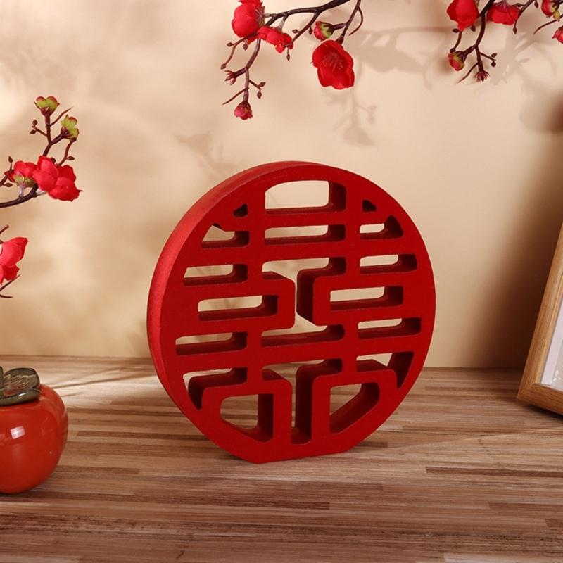 Pack Of 2 Solid Wooden Joy Wall Hangings Safe Display For Wedding Anniversary Party Decoration Setups