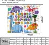 Abc Classroom Curtains Kids Curtains Colorful Cartoon Dinosaur Alphabet Learning Boys Girls Window Treatments Toddler Bedroom
