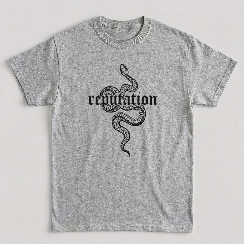 Reputation Snake Tshirt Unisex Unisex Album Inspired Print Oversized Casual Streetwear Fan Short Sleeve Tee Tops