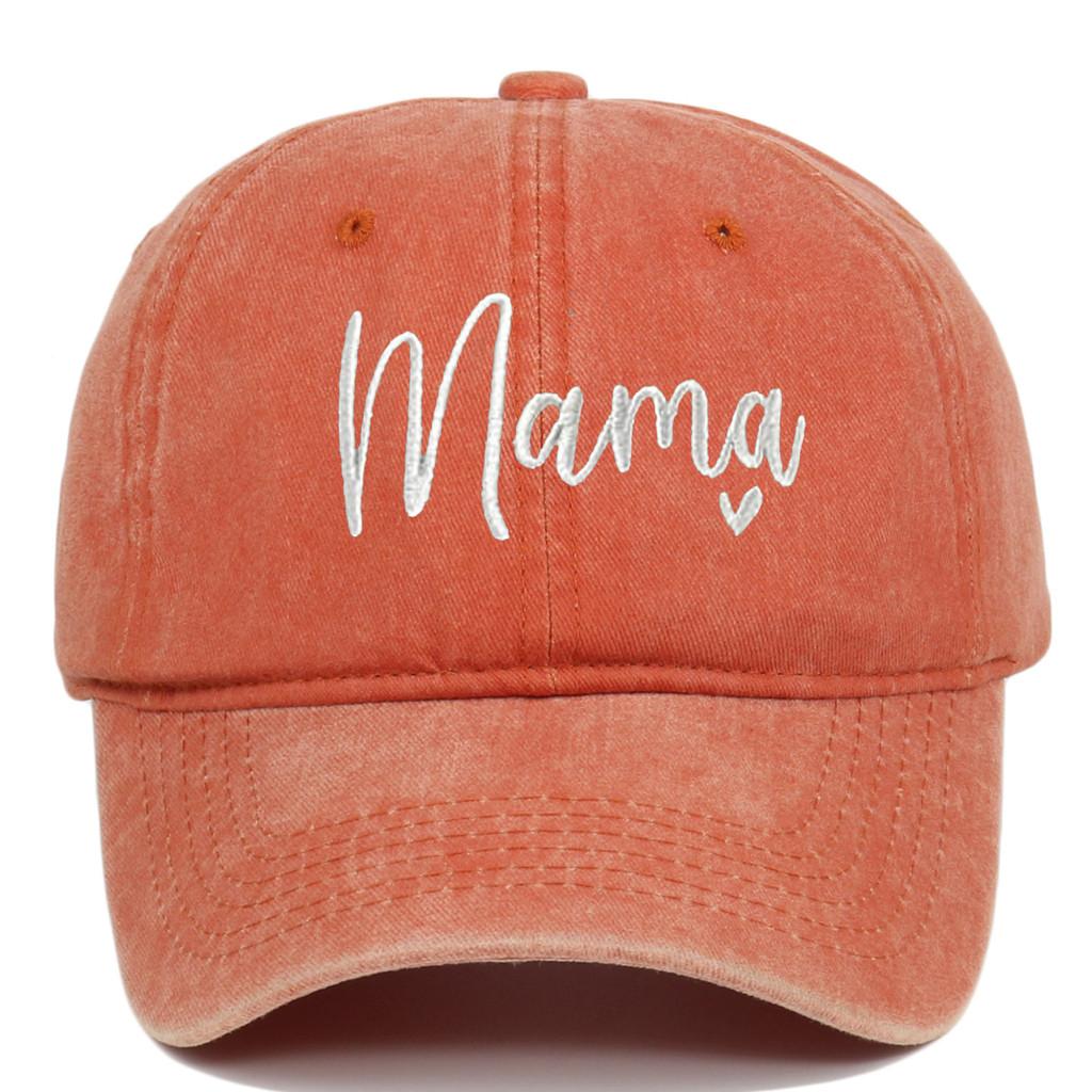 Classic Mama Embroidered Baseball Cap With Adjustable Fit For Casual Wear