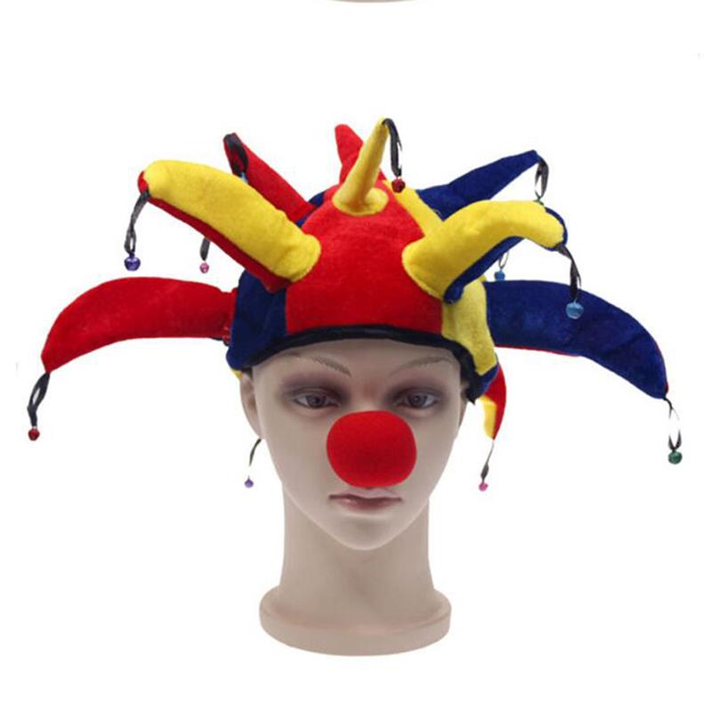 Cosplay Fancy Clown Hat Creative Adult Children Clown Hat Carnival Party  Accessories Clown Decorative Hat Dance Dress Up Props