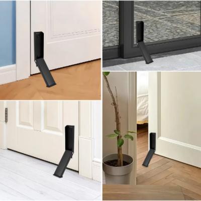 1 Pc Safety Door Stopper Stainless Steel Strong Suction Wall Protectors Hidden Mute Anti Collision Floor Holder for Home Hotel