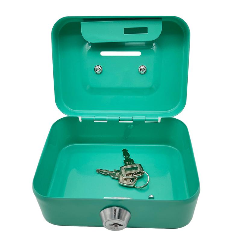 Geldkluis Afsluitbare Geldkist Met Sleutel, Draagbare Spaarpot Van Metaal Kleine Veiligheidsslotdoos Stevige Muntdozen Voor Kinderen