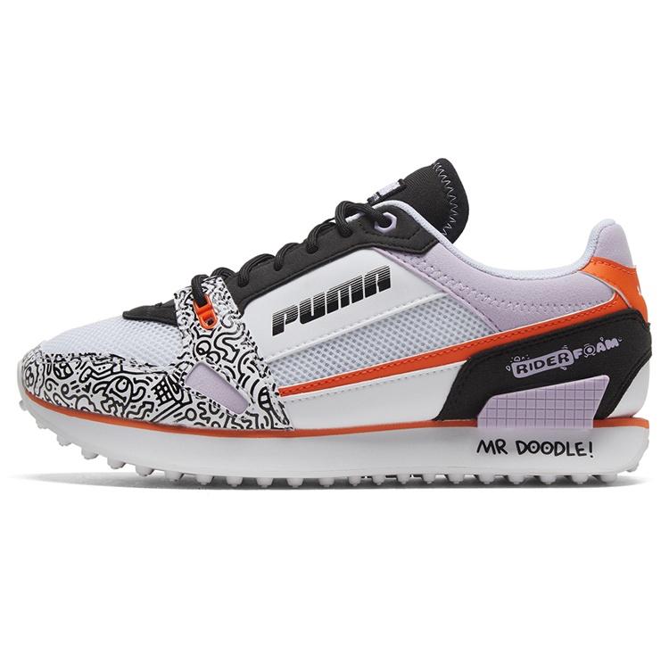 (WMNS) PUMA Mr. Doodle x Mile Rider  Wavy Doodles  Women s 374215-01 EU 38