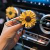 Summer Sunflower Car Fragrance Diffuser Air Vent Decoration Aroma Stone Car Interior Ornament for Women