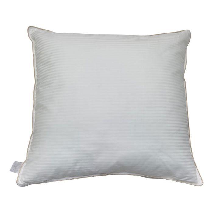 Pillow "Fjord Grand Hotel" with Removable Cover Ferme Com'Duv Striped Cotton Satin Lestra - Pillow 65 X 65 Cm