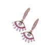 1 Pair Fashion Eyes Dangle Earrings for Women Zirconia Earring Jewelry Wedding Party Accessories