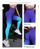 European & American Seamless Gradient Tie-dye Women's Yoga Pants - Quick-drying, Hip-shaping, Knit Sportswear