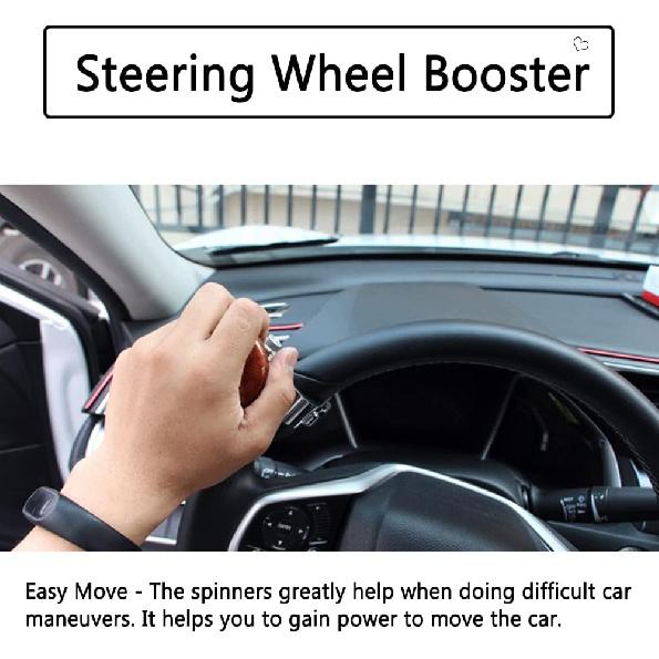 Car Steering Wheel Knob, Wheel Power Ball, Suicide Power Handle Accessory, Steering Spinner Knob Universal Accessories Fit For All Cars, Trucks,