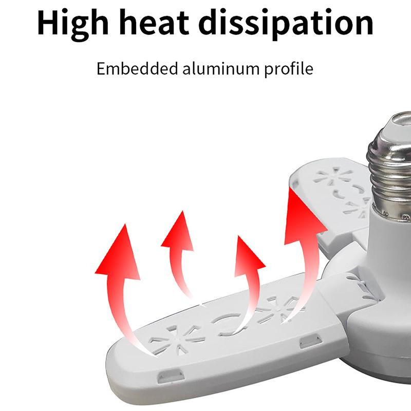 1Pc E27 Bulb Led Indoor Bulb Fan Leaf Super Bright Home Decoration Living Room Styling Light Ceiling Light Led E27 Bulb