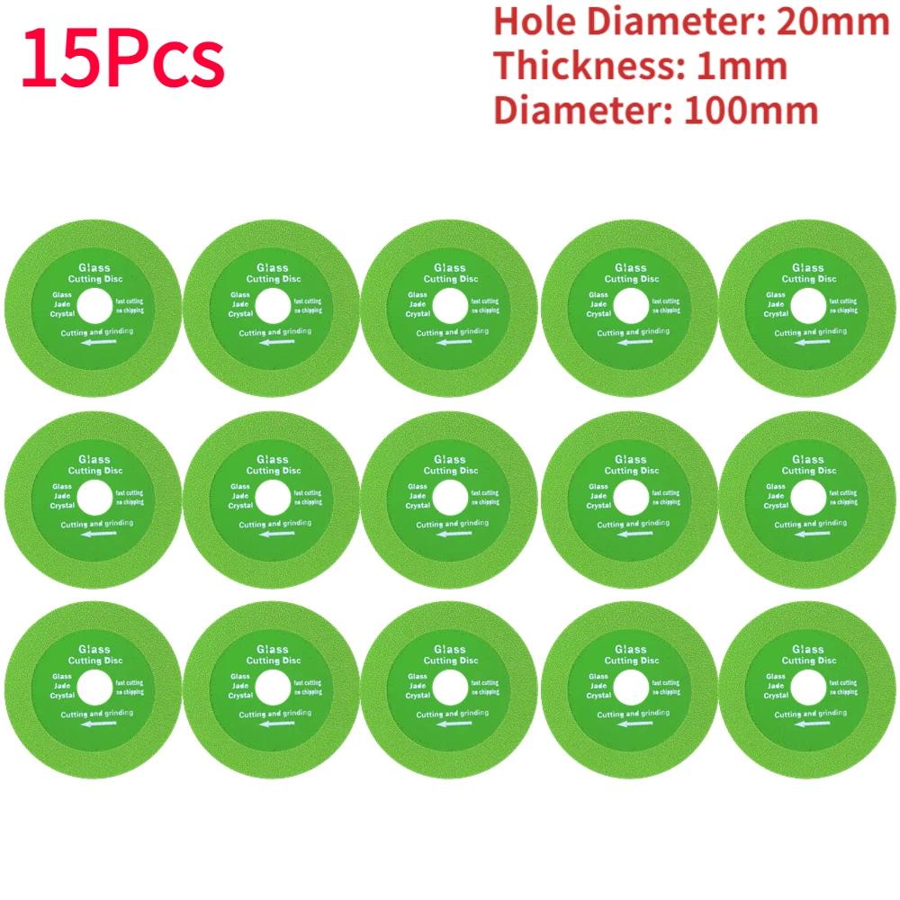 1-20PCS 100mm Glass Cutting Disc Diamond Marble Saw Blade Ceramic Tile Jade Polishing Cutting Tool Sharp Brazing Bottle Grinding