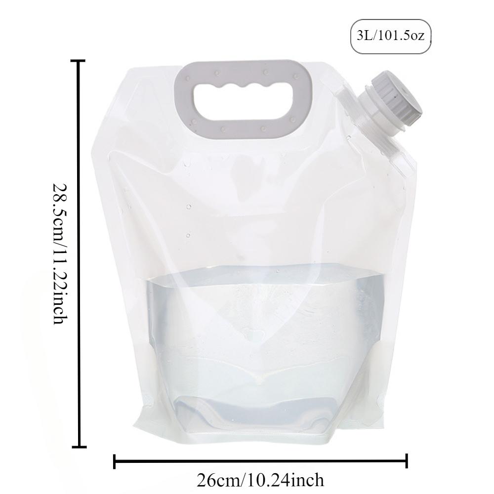 

1 шт. 3 л/5 л для путешествий на открытом воздухе, кемпинга, с ручкой, портативный мешок для воды, складной контейнер для воды, питьевой мешок, товары для кемпинга