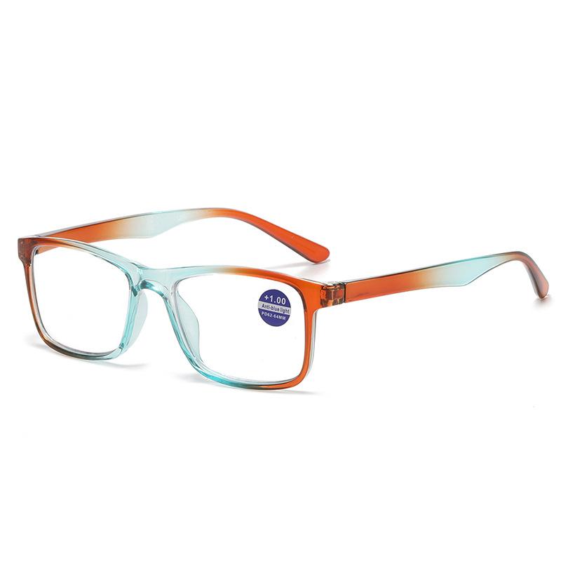 Fashionable New Square Full-Frame Hd Hyperopia Glasses Neutral Fashionable New Blue Light Blocking Reading Glasses +3.5+4.0