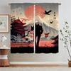 Jujutsu Kaisen Curtain Tulle for Living Room Decoration Youth Room Curtains Blackout Kitchen Curtains 2 Pcs Set Blind Tentacles