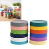 12er-Pack Praktische Kunststoff-Einmachglasdeckel 7CM Dicht Verschließbar Küchenorganizer Zubehör Einmachglasdeckel