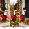 Reusable Thanksgiving Lawn Decor 1 Set Turkey Goose Outfit, Porch Costume, Outfit with Top Holiday Photo Props for Garden Hat And Wings 23 Inch