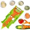 Schäler Multi Schäler Set Obst- und Gemüseschäler Haushalt Multi Obstschäler für Küche Julienne Streifen für Kartoffel Orange Zitrone