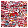 100 Fire Truck Graffiti Stickers Personalized Cartoon Creative Decorative Water Cup Mobile Phone Case Suitcase Stickers