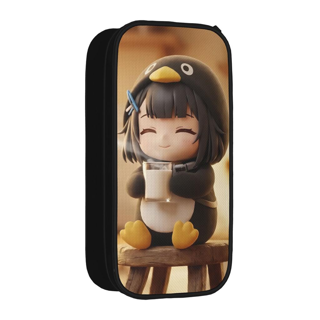 Creative Gugu Gaga Penguin Pencil Cases Drinking Milk Pencilcases Pen for Girl Boy Large Storage Bag Students School Stationery