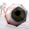 1 PC Automatic Folding Umbrella - 3D Eye Pattern, Portable & Foldable Design with 8 Ribs, Christmas Birthday Gifts