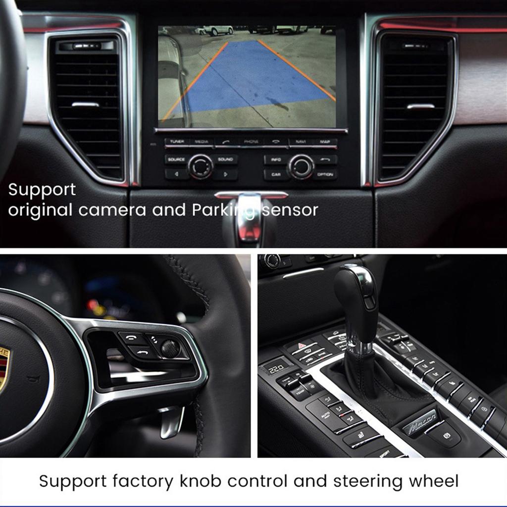 Wireless Carplay Android Auto Decoder for Porsche 911 Panamera Cayenne Boxster Cayman Macan 2011-2015 with PCM3.1 System