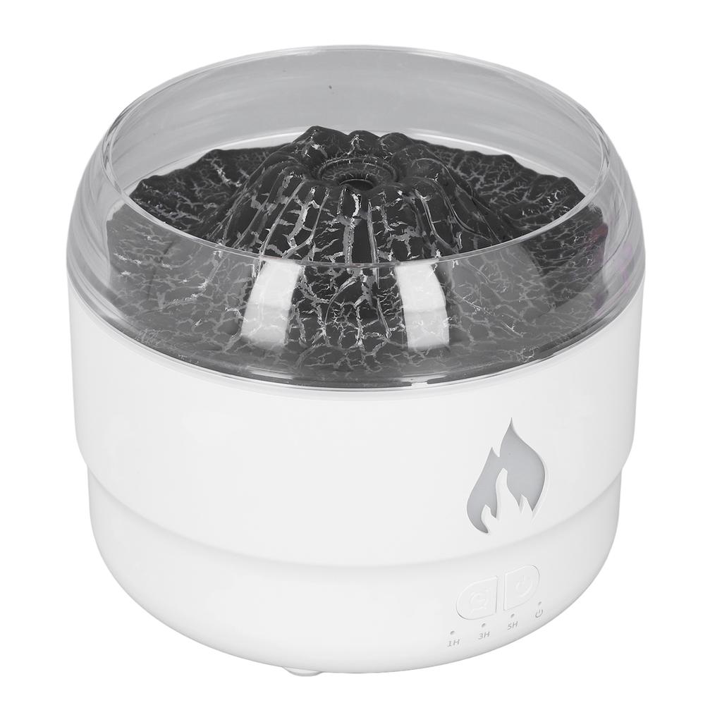 Flame Essential Oil Diffuser 280ml Humidifier 7 Color LED Light Quiet Aromatherapy Diffuser for Home Bedroom Office