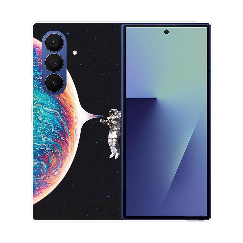 For Samsung Galaxy Z Fold 7 5G Phone Case Cover Transparent Back Protective Shell Coque For Samsung Z Fold7 Clear Hard PC Fundas