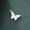Stylish Reversible Butterfly Pendant Charm Necklace Featuring Crystal Accent for Fashion Trendsetters Daily Use