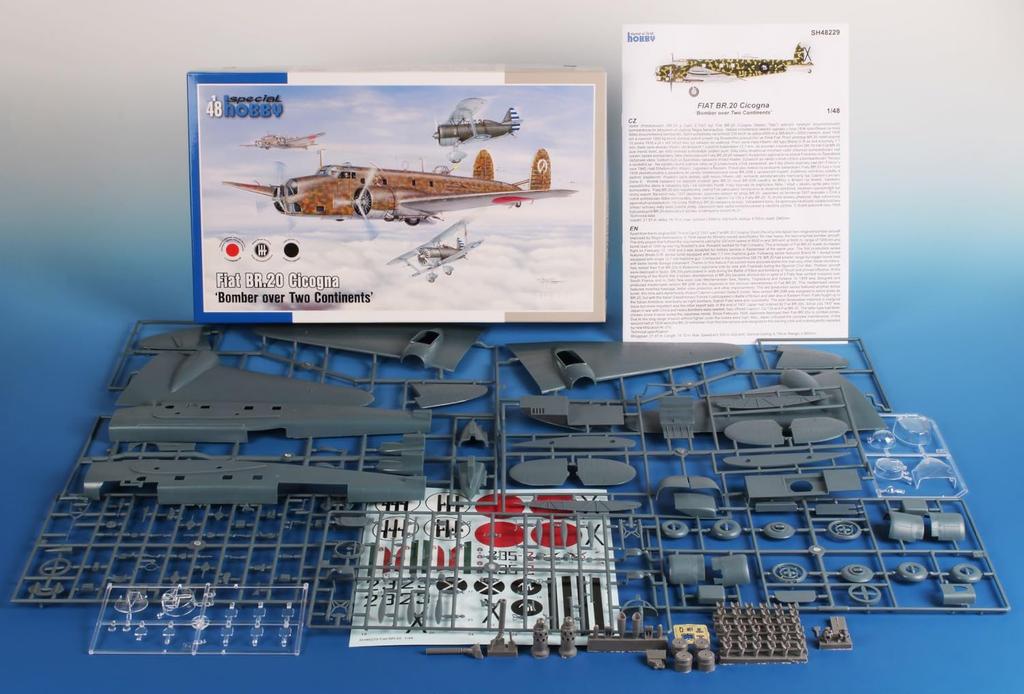 Special Hobby Italian Fiat Cicogna Heavy Bomber Plastic Model SH48229 1/48 Br.20 Twin-engine bomber/I-type (Airplane)