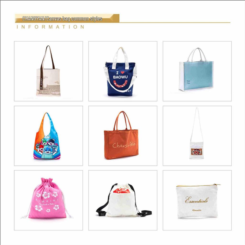 Custom Logo Handheld Gift Bag - Digital Print Polyester Cotton Canvas Bag