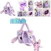 Disney Stitch Lavender Angel Shoulder Bag Plush Large Capacity Cute