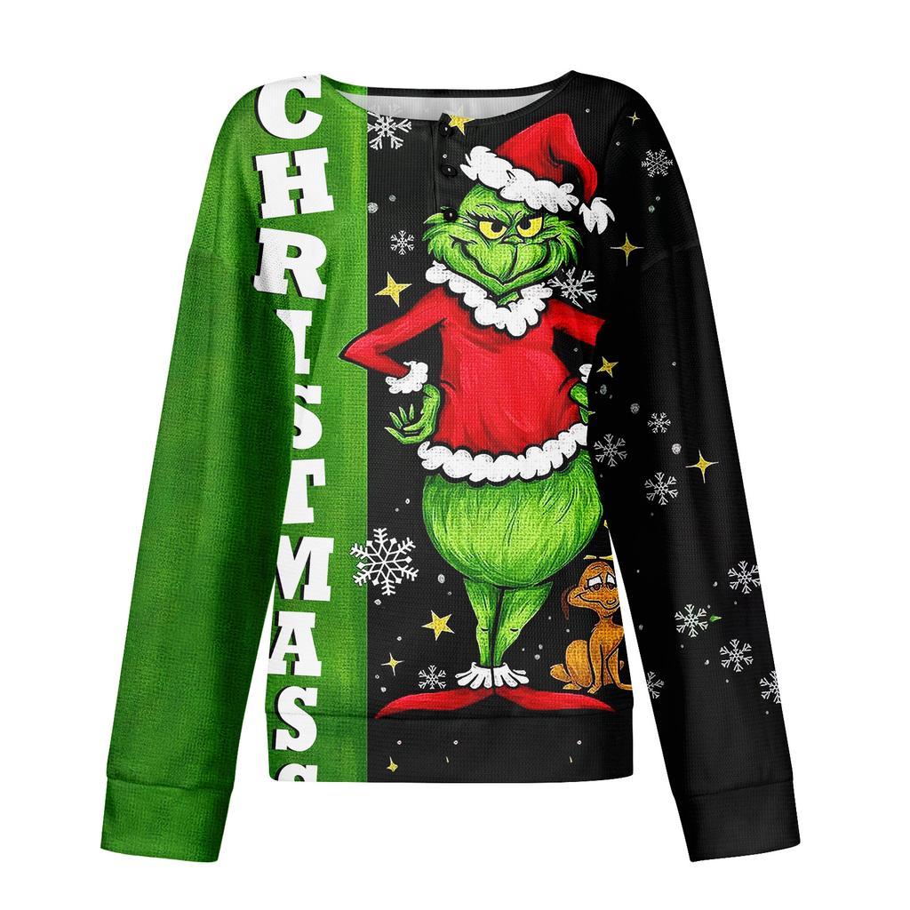 Women's Casual Shirts Long Sleeve Tops Button Up V Neck Loose Knit Fall Favorites For Women