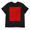 Blood Red Hotel Shag Pile Carpet T-Shirt Baggy Shirts Kawaii Clothes Customizeds Oversized Mens Graphic T-shirts