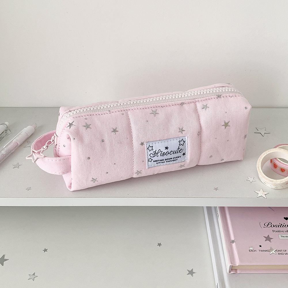 Portable Pencil Case Large Capacity Pencil Pouch Cute Pen Bag School Office Supplies