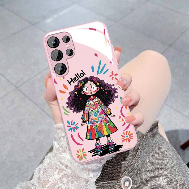 Graffiti Girls Applicable Samsung S24PLUS Mobile Case S23 Girls S22 Skin Friendly A55 Sense A54 All Inclusive A14