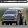 Motoforti Transfer Case Linkage Bushing, for Dodge for Ram 2500 2003-2008, Rubber, 52105555AA 55366066AB, Black, 2pcs