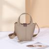 New Versatile First-layer Cowhide Women's Handbag Light Luxury Leather Large-capacity Vegetable Basket Women's Bag Storage