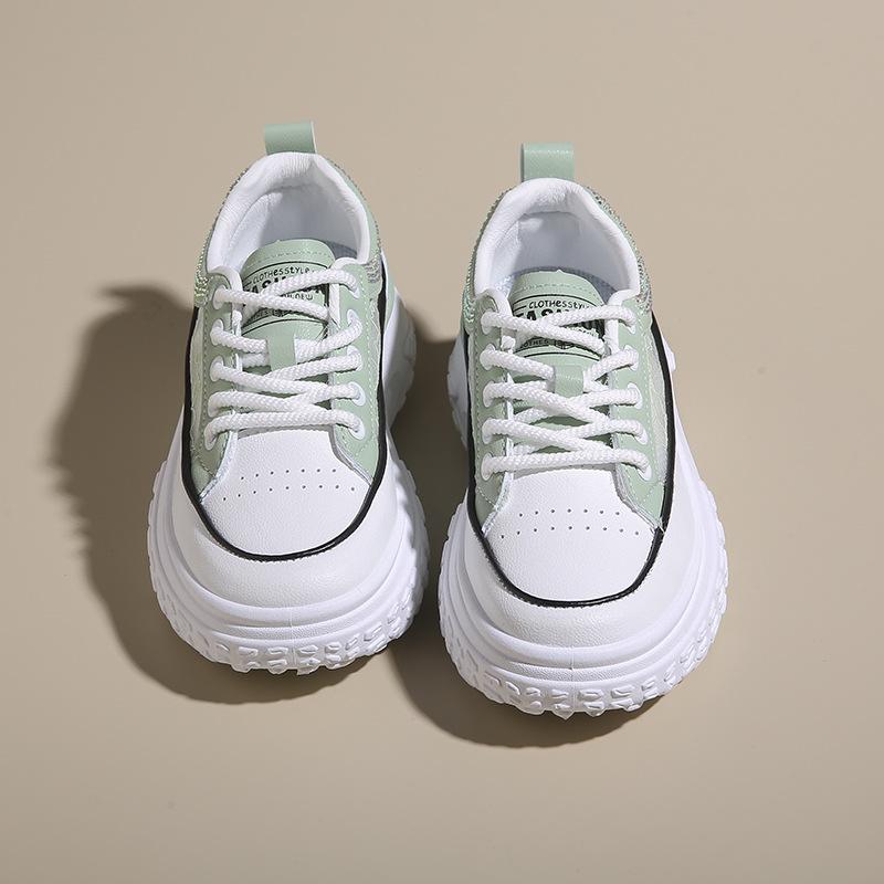 2024 Summer New Hollow Thick Soled Dad Shoes Korean Version Versatile Casual Sneakers Lace Breathable Comfortable Running Shoes