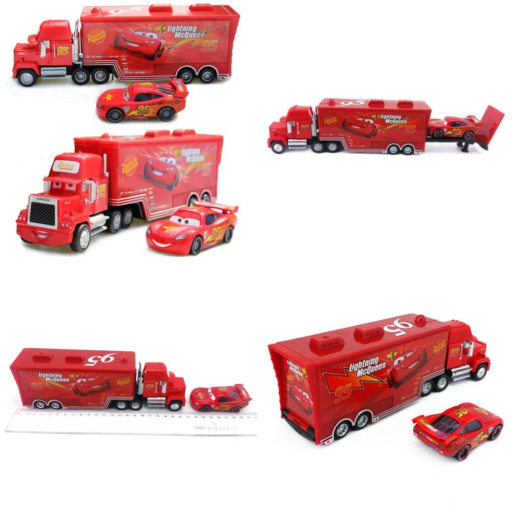 Disney Pixar Car No.95 Mack Racer's Truck Mcqueen 155 Model Kid Toys High-quality Craftsmanship
