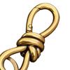 Keychain Hook Durable Spring Movement Handmade Knotted Pendant Handcrafted Rotating Rope Hook Keyring Accessory
