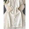 Niche Style Lace Dress Summer Slimming Heavy Industry Beads