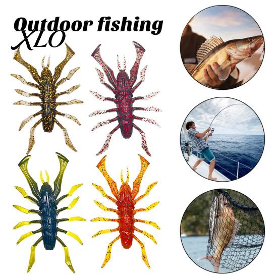 Saltwater Fishing Gear 8Pcs 6cm/2.8g Bionic Insect Soft Bait, Slow Sinking Floating Artificial Lure, Realistic Lures Swim Bait for Freshwater
