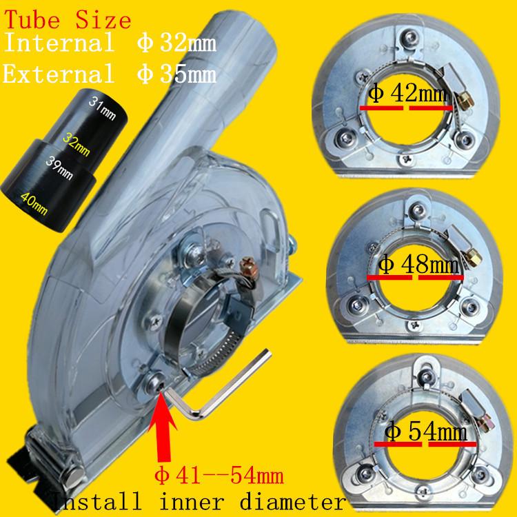 5-Inch Dust Cover for 100/110 Angle Grinder - Dust-Free Cutting and Stone Grooving