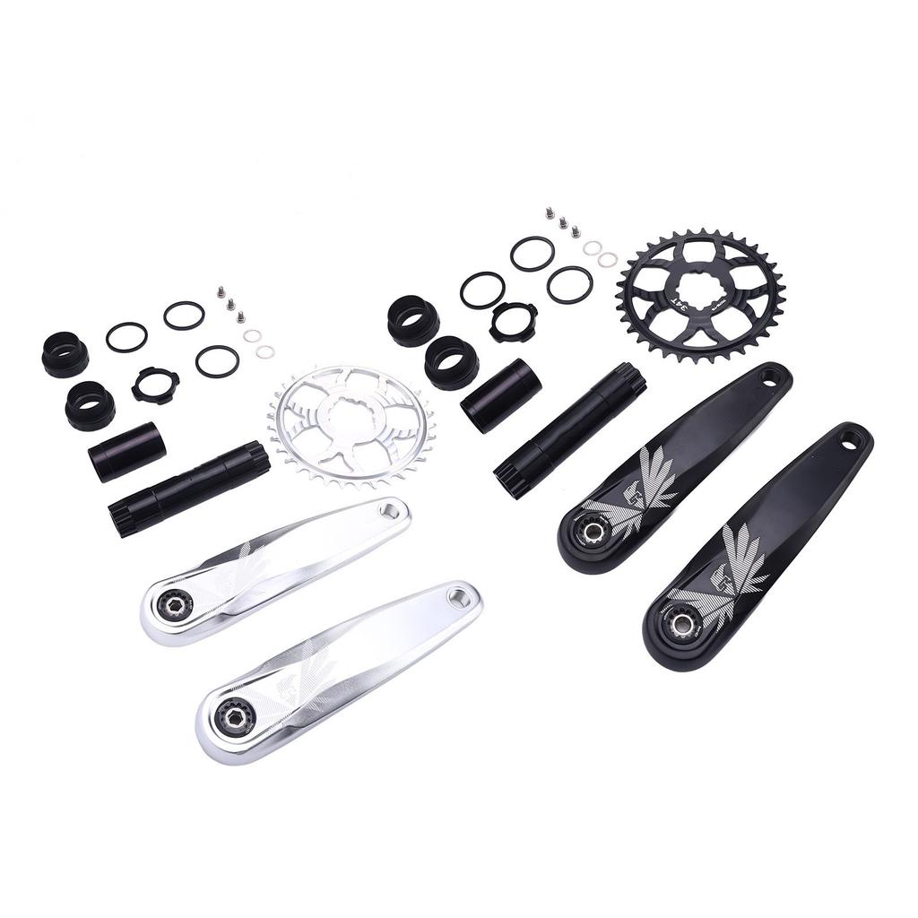 Bike Crank Arm Set Aluminum DUB Hollow Split Narrow Wide Chainring Crank Set for Mountain Bikes