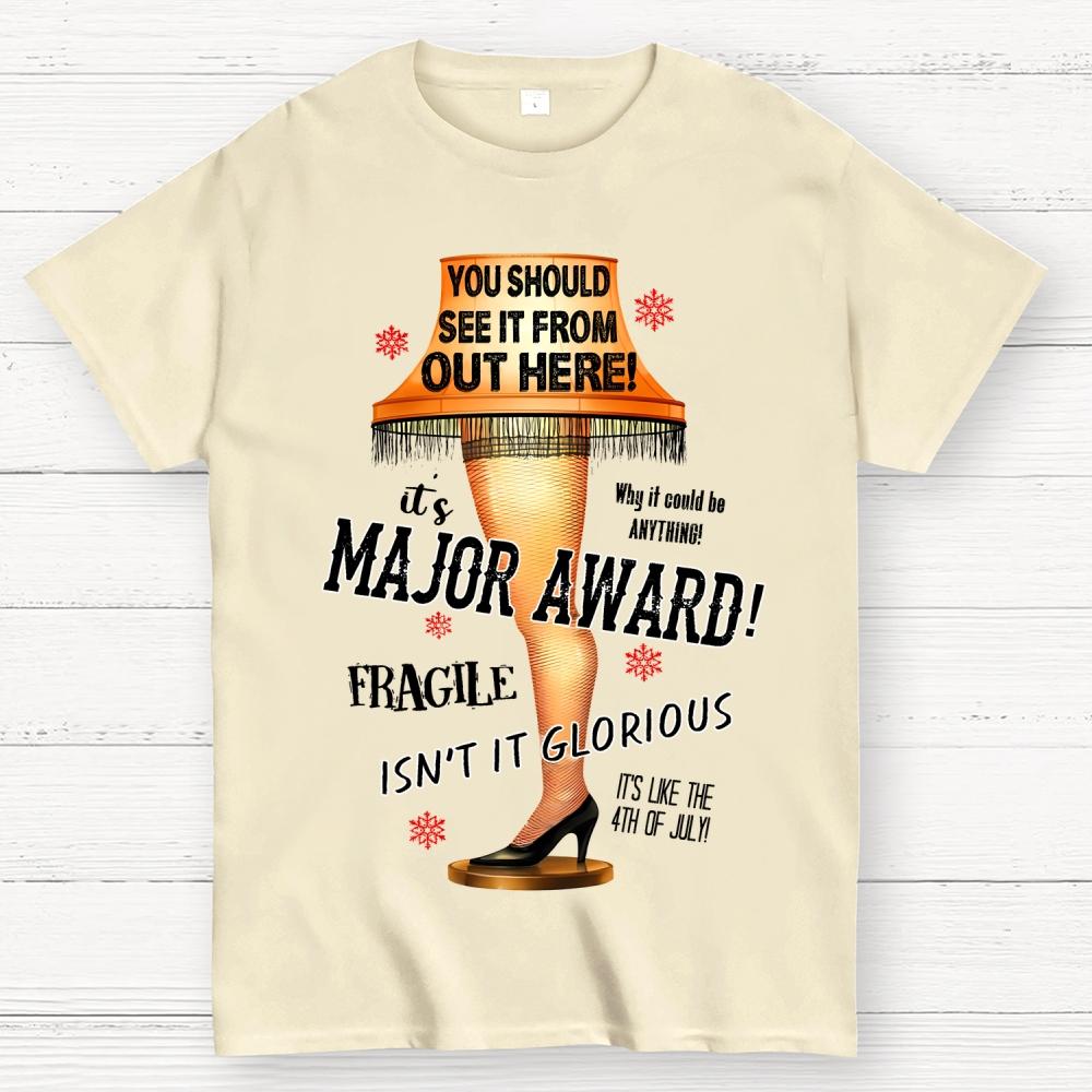 It's a Major Award Leg Lamp Christmas Cotton Summer Casual Cool Loose T-Shirt