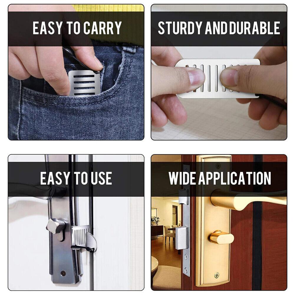 Door Lock Hardware Safe Security Tool Home Privacy Portable Door Lock