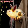 Handmade Plush Bunny Lamp Luminous Mid-Autumn Lantern Rabbit Lantern  Photoshoot Decor