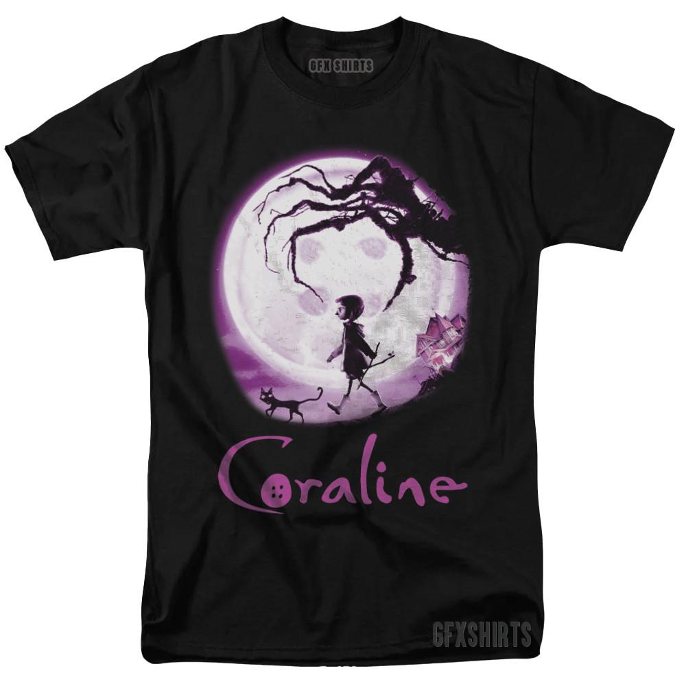 Coraline Movie Promo Poster Graphic design T-shirt XL