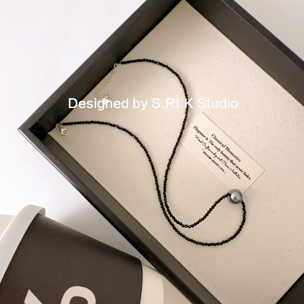 Ten Miles of Gray Traces|French-style romantic pearl necklace, versatile for commuting and workplace, collarbone chain