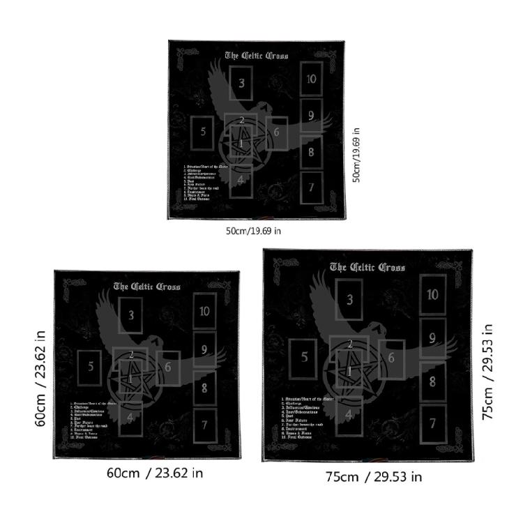 Reading Card Astrologys Tablecloth Altars Cloth Square Divinations Cards Table Cloth Witchcrafts Deck Cloth Enduring
